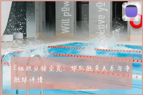 E组积分榜全览：球队胜负关系与净胜球详情